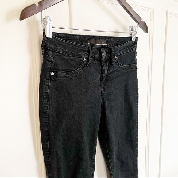 rich & skinny marilyn skinny jeans in tar black 26 - Picture 5 of 9